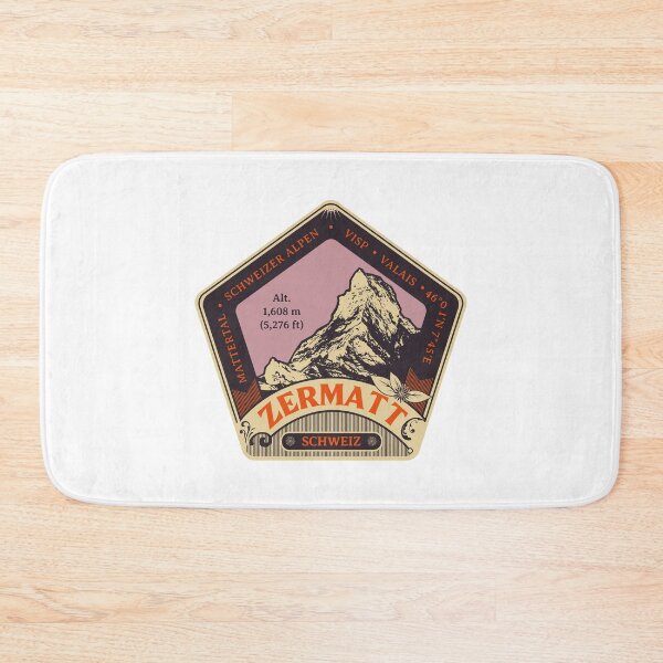 Item preview, Zermatt Switzerland Art Nouveau Original RoadTrooper T-Shirt + Sticker Design 2021 designed and sold by ROADTROOPER.