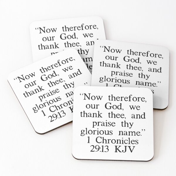 Item preview, 1 Chronicles 29:13 KJV designed and sold by IBMClothing.