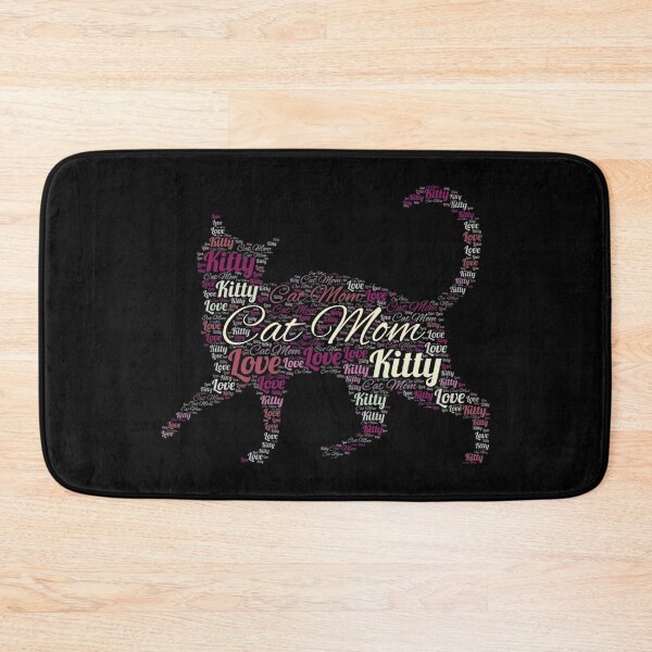 Item preview, Cat mom word cloud art designed and sold by yoshra.