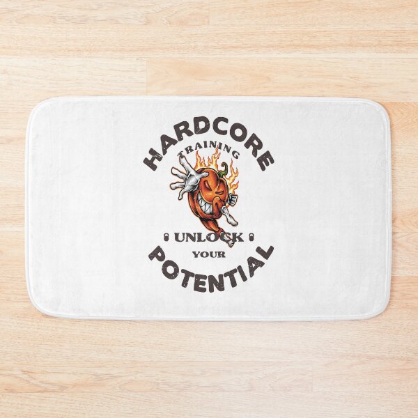 Item preview, Hardcore Training Unlock Your Potential Halloween Pumpkin Workout Bodybuilding designed and sold by ProjectX23.