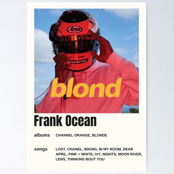 Frank Ocean Blonded Acid Poster MINT CONDITION still in