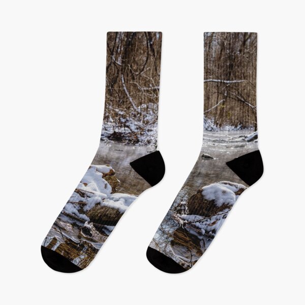 Item preview, Snow Covered Rock At Galloway designed and sold by mljdwhite.