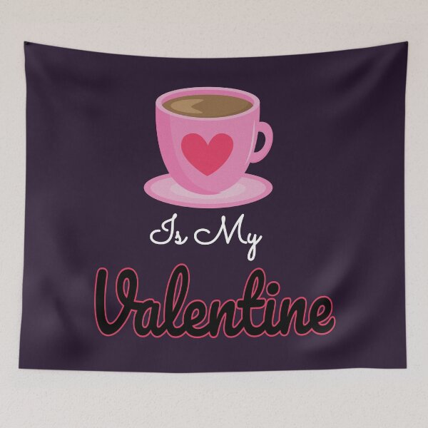 Item preview, Love Coffee Is My Valentine Love And Heart designed and sold by RadhaWords.