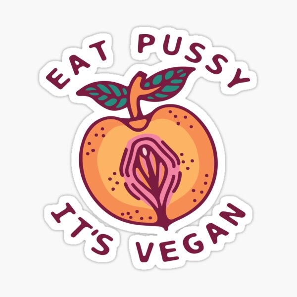 Veganes Bekleidungsdesign Sticker