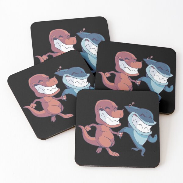 Item preview, Cute Friends Shark And Dinosaur designed and sold by DavinciStore21.