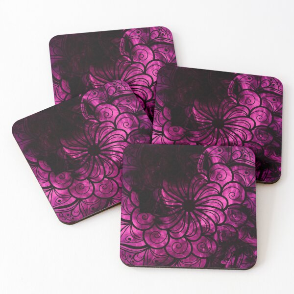 Item preview, Black Magenta Violet Claret Mandala - Smokey Gothic Mandala designed and sold by WonderWear.
