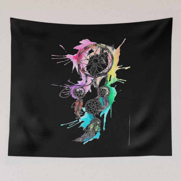 Item preview, Watercolor Boho Dream Cacher / Dreamcatcher / Boho / Rainbow / Feather Boho / Sticker / Dark designed and sold by AnnaWander.
