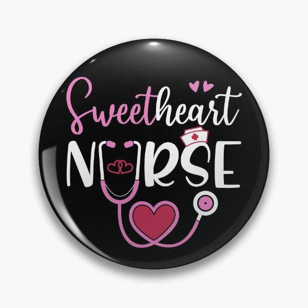 Item preview, Sweetheart Nurse Valentines Day Gifts | Heart, Cap,Stethoscope, in Pink (also available in Blue) designed and sold by InkItStudio.
