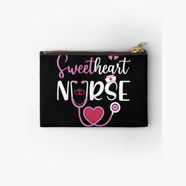 Item preview, Sweetheart Nurse Valentines Day Gifts | Heart, Cap,Stethoscope, in Pink (also available in Blue) designed and sold by InkItStudio.