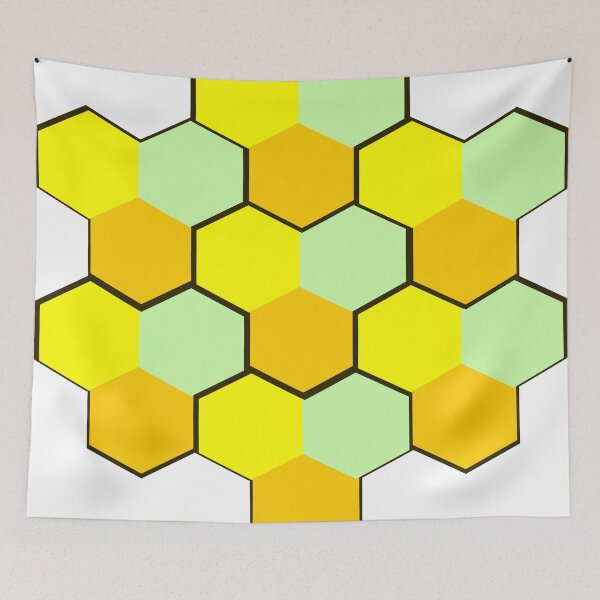 Item preview, Springtime hexagonal designed and sold by hop2swing.