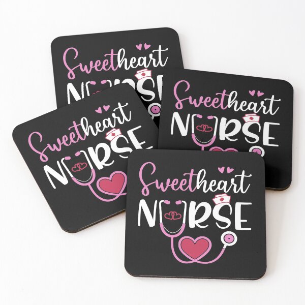 Item preview, Sweetheart Nurse Valentines Day Gifts | Heart, Cap,Stethoscope, in Pink (also available in Blue) designed and sold by InkItStudio.