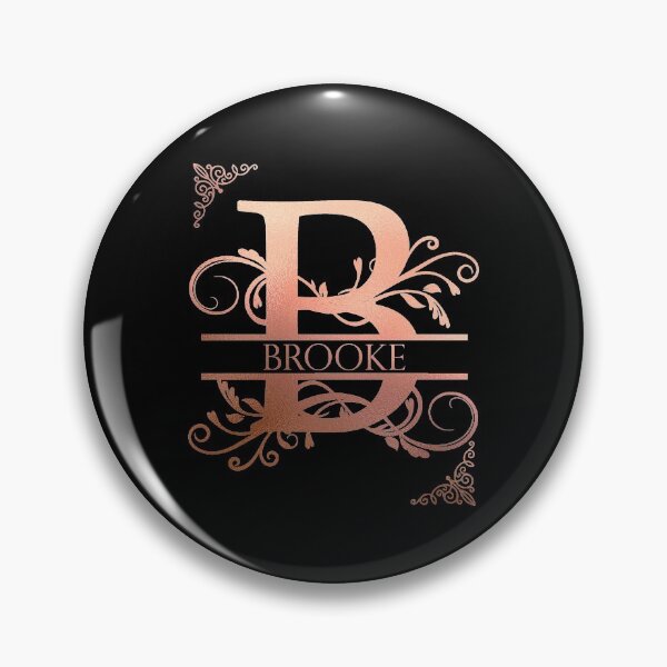 Item preview, Brooke Personalized Name Gifts with Beautiful Rose Gold Monogram Letter B. Simply Best Gift Ideas for Brooke designed and sold by ArteSquare.