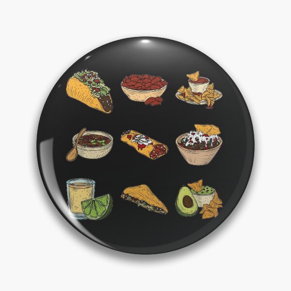 Item preview, Assorted Mexican Food Set - Taco, Guacamole, Salsa, Burritos, Enchiladas, Chillis, Fajitas, Quesadillas,Nachos designed and sold by Alicia Chee.
