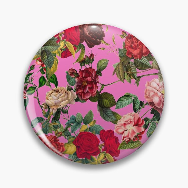 Item preview, Vintage rose garden romantic pattern cottagecore aesthetic designed and sold by PG Illustration.