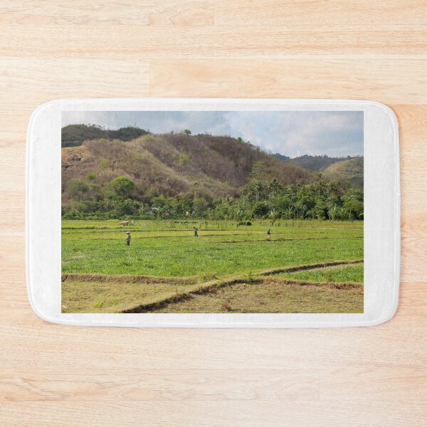 Item preview, Rice paddy workers in a field near Mawun Beach, Kuta, Lombok designed and sold by SnapTPhotograph.