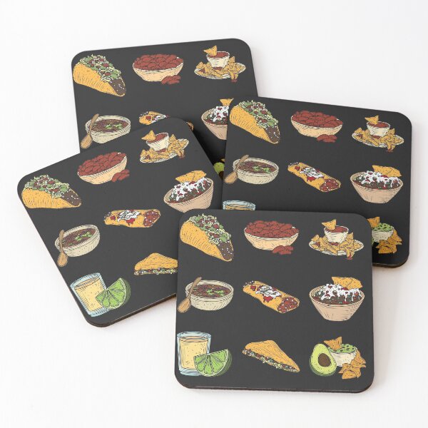 Item preview, Assorted Mexican Food Set - Taco, Guacamole, Salsa, Burritos, Enchiladas, Chillis, Fajitas, Quesadillas,Nachos designed and sold by Alicia Chee.