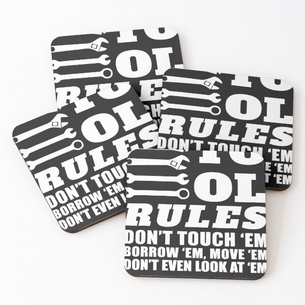 Item preview, Mechanic Funny Gift Tool Rules Don't Touch Em Borrow designed and sold by SharonBender.