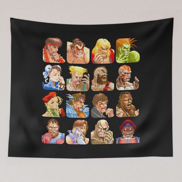 Item preview, Defeated Portraits Super Street Fighter designed and sold by CarlosBohnenkam.