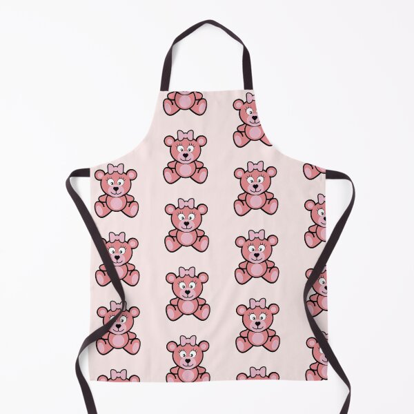 Item preview, Pink teddy bear with bow pattern designed and sold by hendeJens.