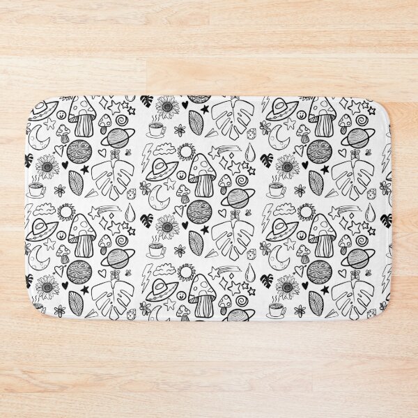 Item preview, Black and White Nature Doodle designed and sold by Ally Gracie.