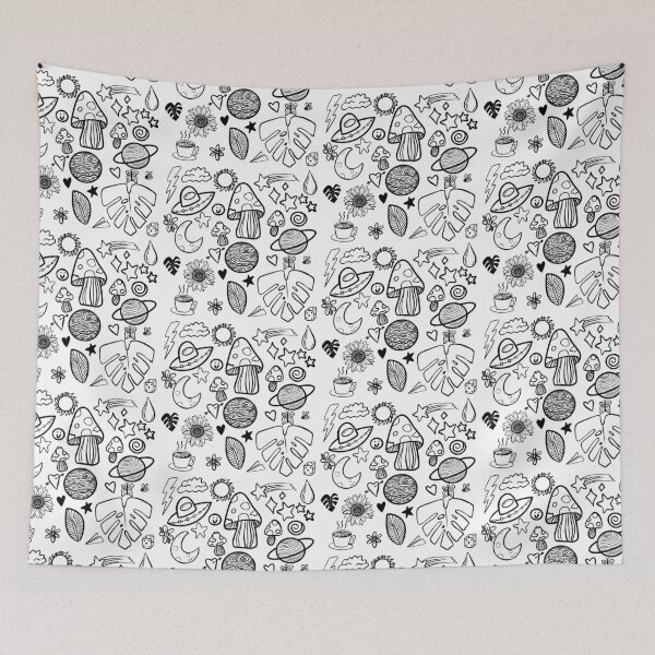 Item preview, Black and White Nature Doodle designed and sold by Ally Gracie.