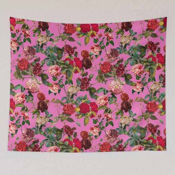 Item preview, Vintage rose garden romantic pattern cottagecore aesthetic designed and sold by PG Illustration.