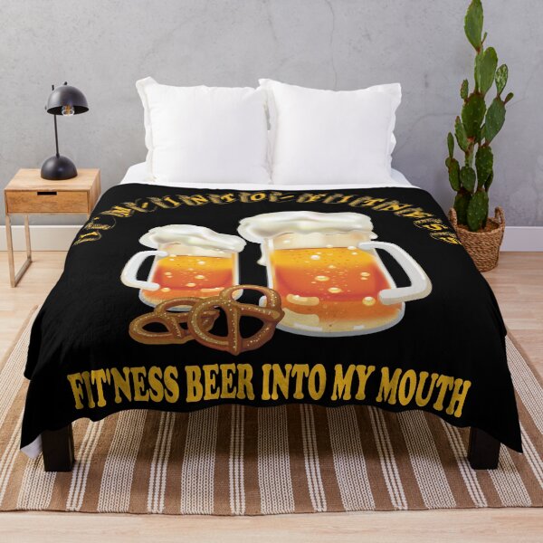 Item preview, I'm Into Fitness - I'm Into Fit'ness Beer Into My Mouth Design designed and sold by Paula Helit.