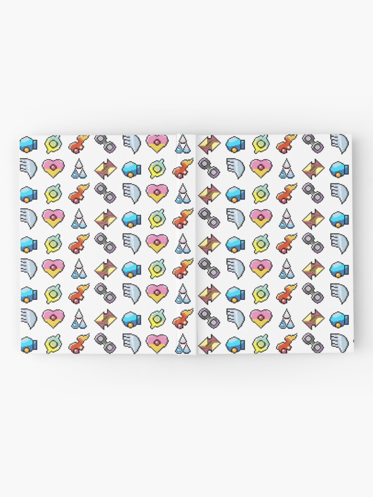 Pokemon Hoenn Badges: Pixel Art Badges Hardcover Journal for Sale by  bearbot