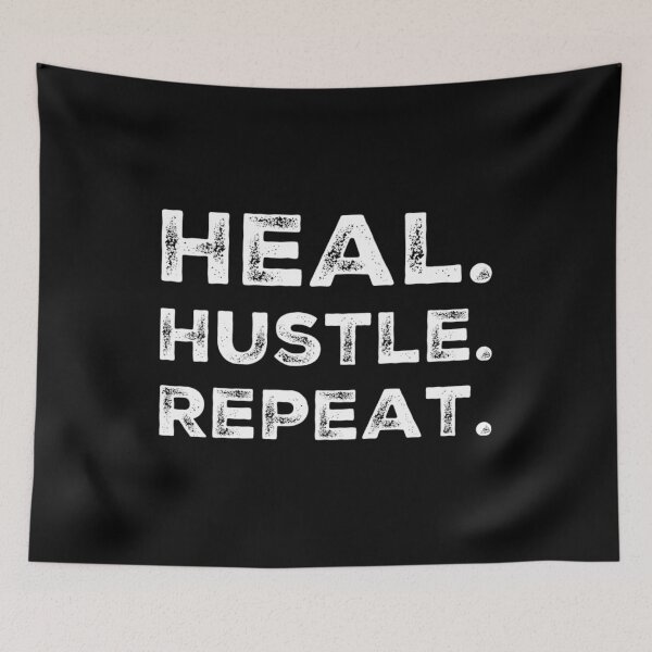 Aperçu de l'œuvre Répéter Heal Hustle créée et vendue par livetogether.