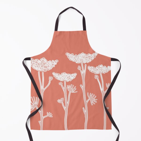 Item preview, Transparent flowers on carrot background designed and sold by Anna Ratkevich.