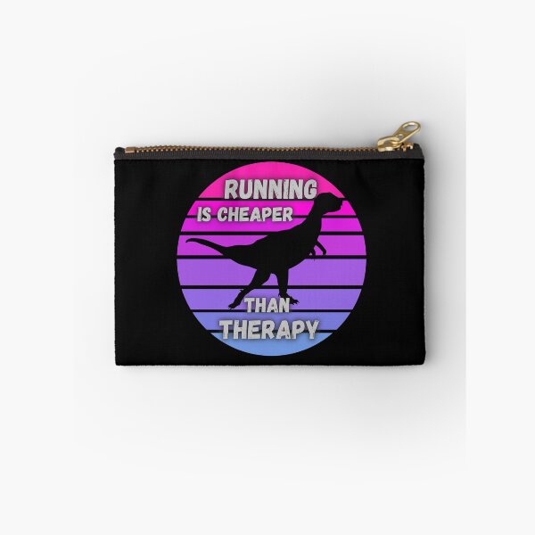 Item preview, Running Is Cheaper Than Therapy (Dinosaur Version) designed and sold by Shash31.