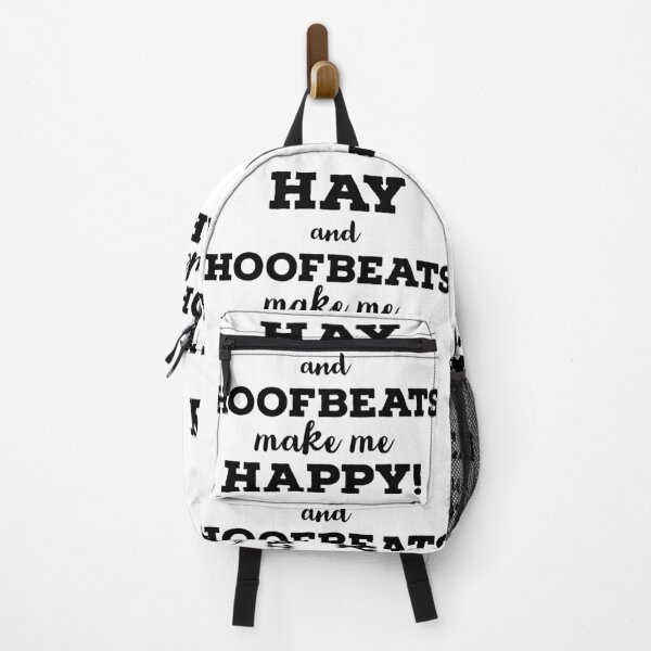 Item preview, Hay and hoof beats make me happy designed and sold by Gingatoo.