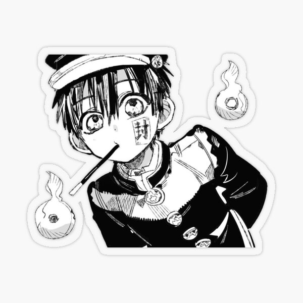 hanako kun manga sticker sticker by sadeadart redbubble