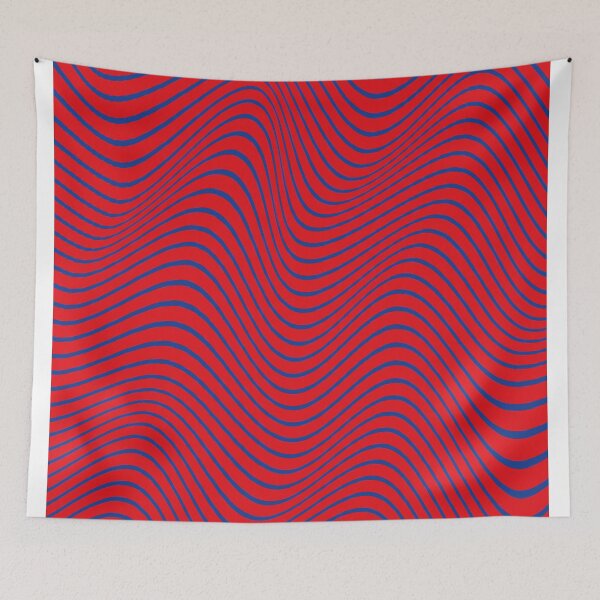 Item preview, Blue and Red Colors Dinamic Pattern as Waves  designed and sold by digoarpi.