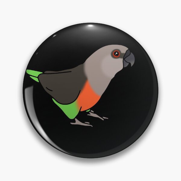 Item preview, red bellied parrot doodle pattern designed and sold by FandomizedRose.
