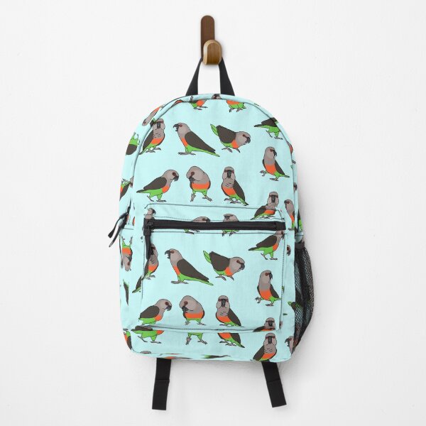Item preview, red bellied parrot doodle pattern designed and sold by FandomizedRose.