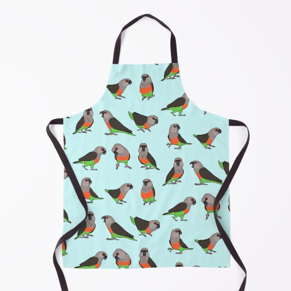 Item preview, red bellied parrot doodle pattern designed and sold by FandomizedRose.