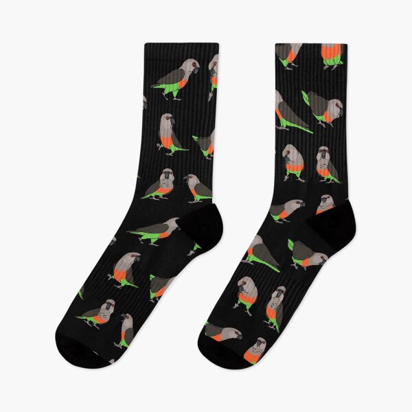 Item preview, red bellied parrot doodle pattern designed and sold by FandomizedRose.