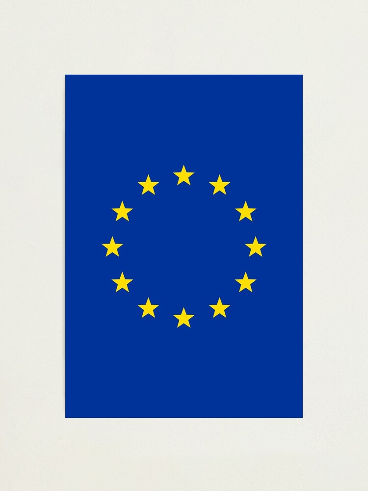 Europaische Union Eu Europa Sterne Flagge Symbol Staaten Kranz Banner Fotodruck Von Boom Art Redbubble