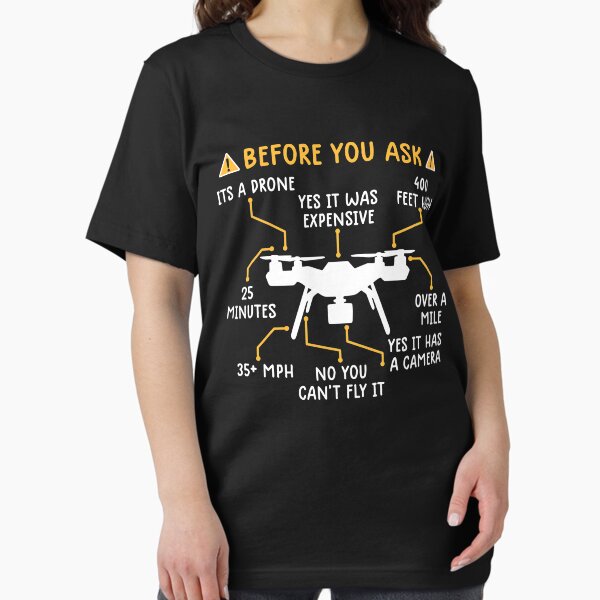 Item preview, Quadcopter before you ask drone pilot shirt funny drone  designed and sold by Alphashirts1.