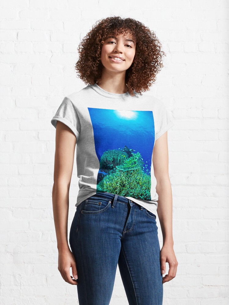 Alternate view of Coral reef scene Classic T-Shirt
