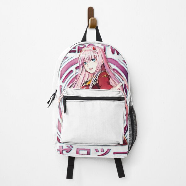 Zero Two Backpacks Redbubble - zero two but in roblox with pands