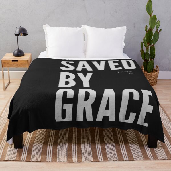 Item preview, Christian quote Saved by grace Ephesians 2:8 designed and sold by pureheartvision.