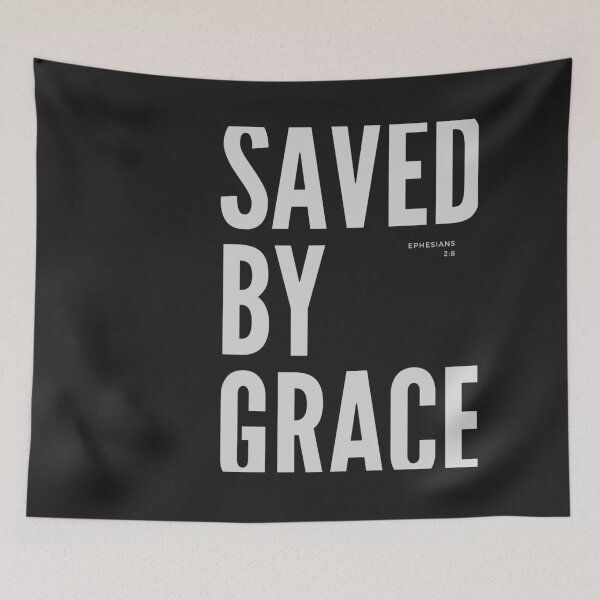 Item preview, Christian quote Saved by grace Ephesians 2:8 designed and sold by pureheartvision.