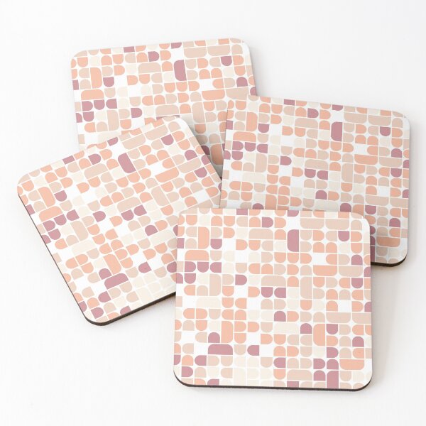Artikelvorschau, Geometric shapes in pastel color palette in repeated asymmetrical ornament entworfen und verkauft von acidmit.