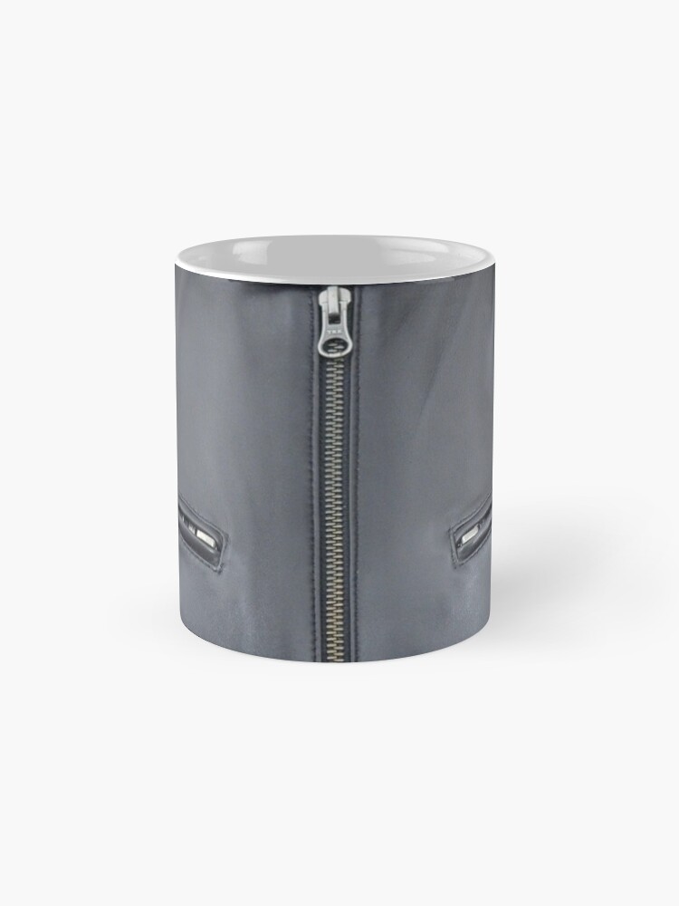 Alternate view of Quilted, Moto, Leather, Jacket, Front Mug