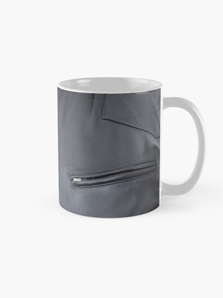 Alternate view of Quilted, Moto, Leather, Jacket, Front Mug