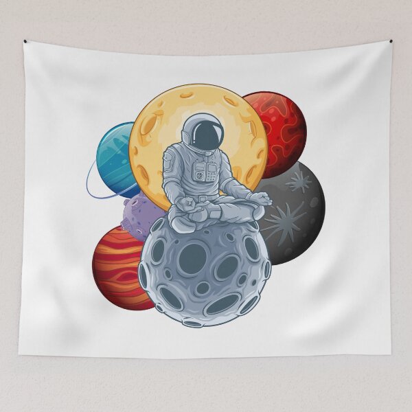 Item preview, Meditation astronaut designed and sold by Curlyhaire.