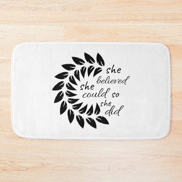 Item preview, She believed She could so She did, Empowered woman, Inspirational, Positive quote designed and sold by cyhdesign.