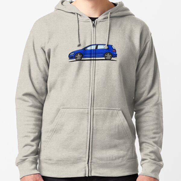 Golf R Bleu Veste zippée à capuche